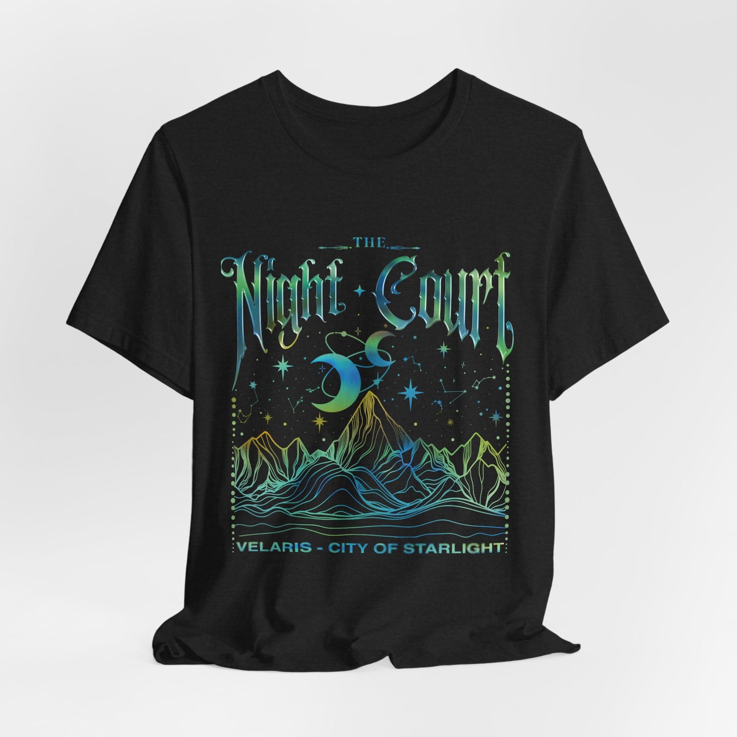 ACOTAR Night Court Unisex Softstyle T-Shirt, Book Lover Tee, Fantasy Shirt, Literary Gift, Bookworm Apparel - Velaris