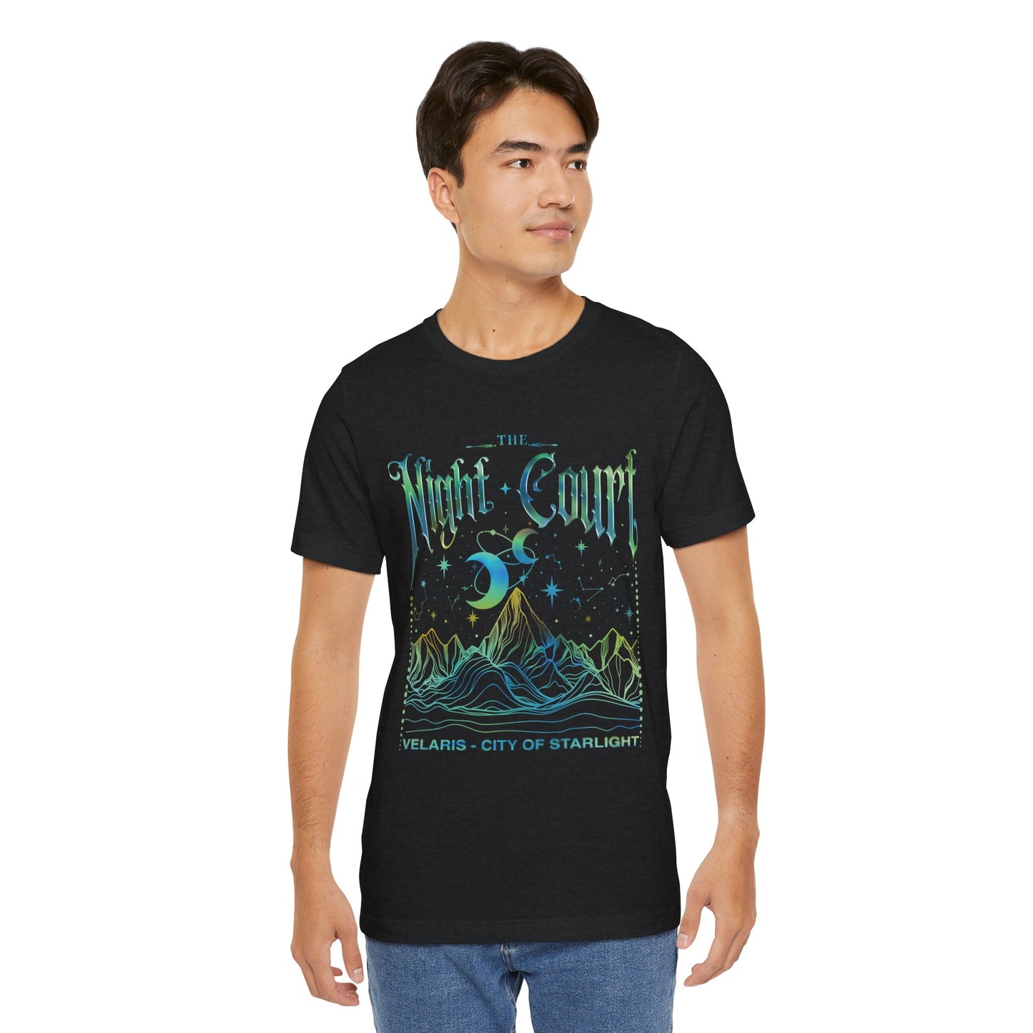 ACOTAR Night Court Unisex Softstyle T-Shirt, Book Lover Tee, Fantasy Shirt, Literary Gift, Bookworm Apparel - Velaris
