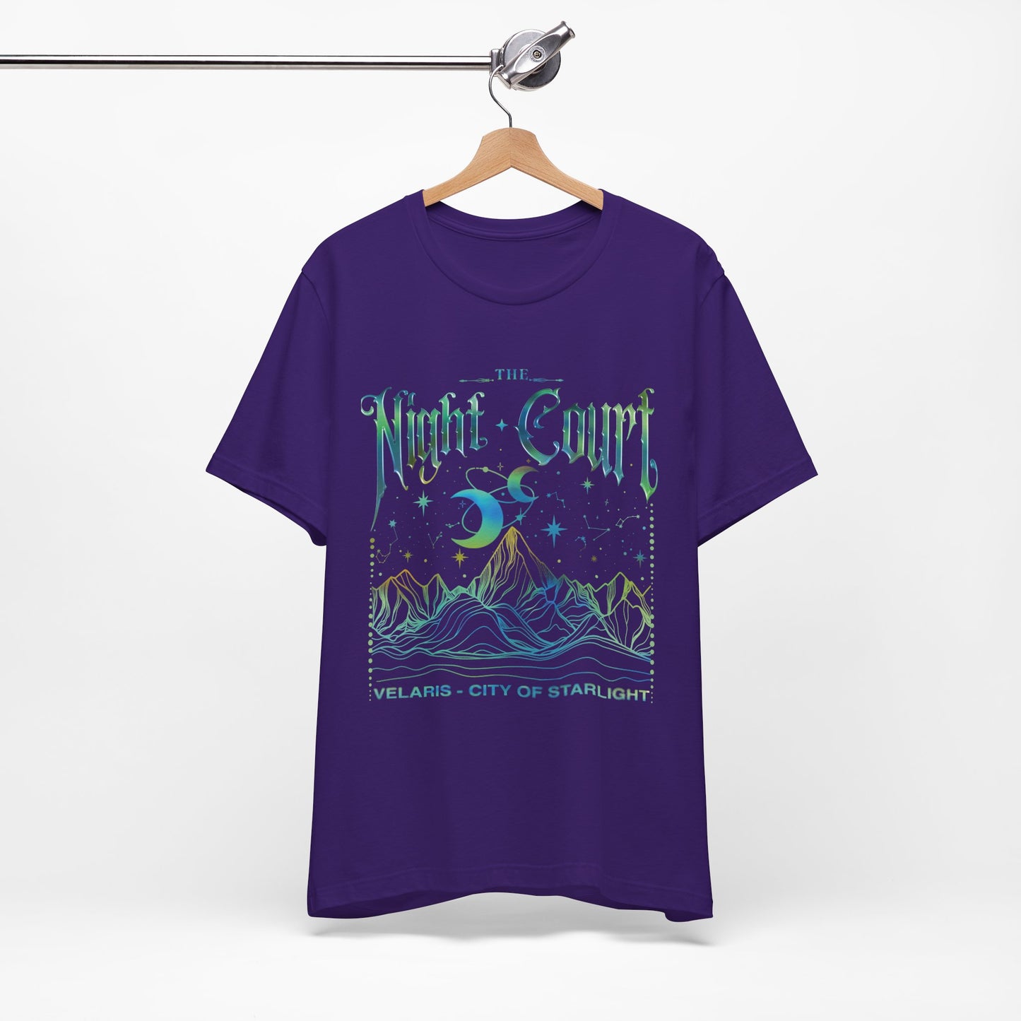 ACOTAR Night Court Unisex Softstyle T-Shirt, Book Lover Tee, Fantasy Shirt, Literary Gift, Bookworm Apparel - Velaris