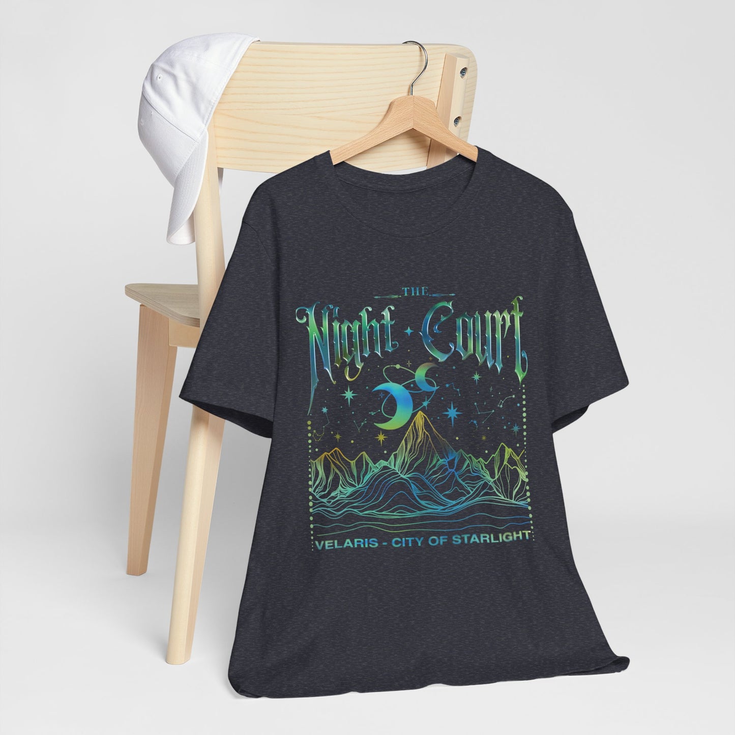 ACOTAR Night Court Unisex Softstyle T-Shirt, Book Lover Tee, Fantasy Shirt, Literary Gift, Bookworm Apparel - Velaris