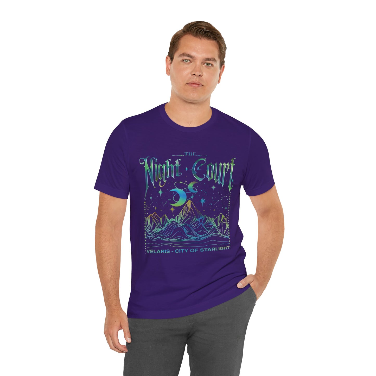 ACOTAR Night Court Unisex Softstyle T-Shirt, Book Lover Tee, Fantasy Shirt, Literary Gift, Bookworm Apparel - Velaris