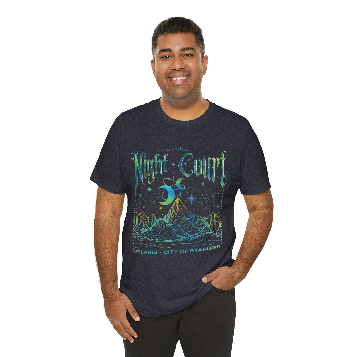 ACOTAR Night Court Unisex Softstyle T-Shirt, Book Lover Tee, Fantasy Shirt, Literary Gift, Bookworm Apparel - Velaris